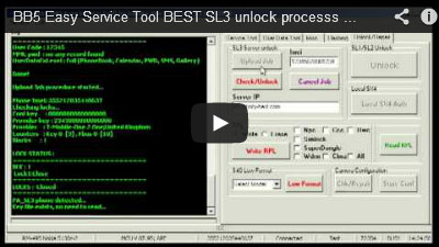 BB5 Easy Service tool sl3 unlock process