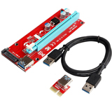 Przedłużacz riser usb PCI-E PCI Express 1X - 16X 60cm 007s z zasilaniem SATA